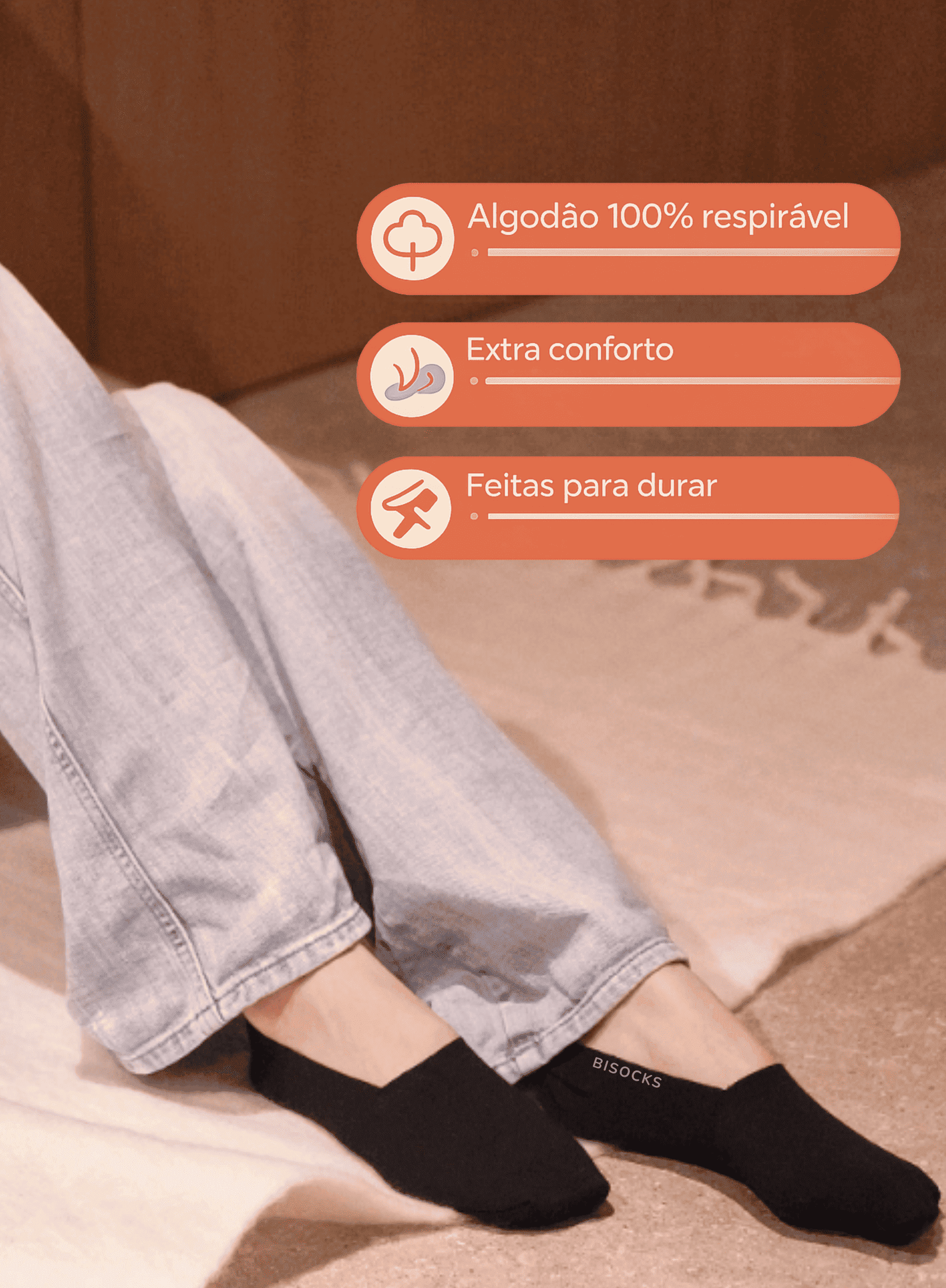 Meia Invisível Anti Odor Bisocks®