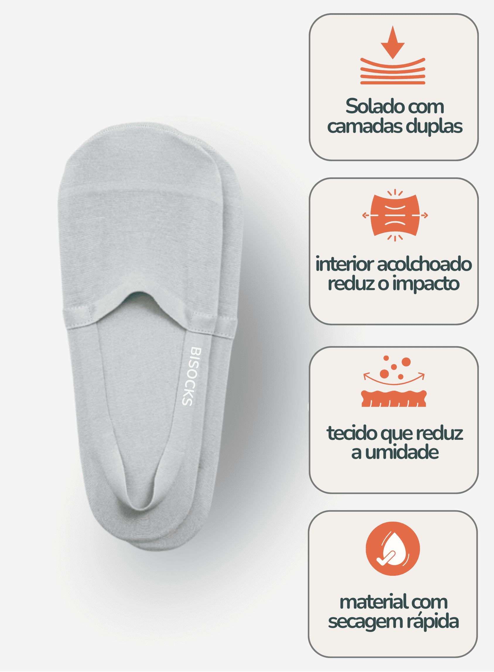Meia Invisível Anti Odor Bisocks®