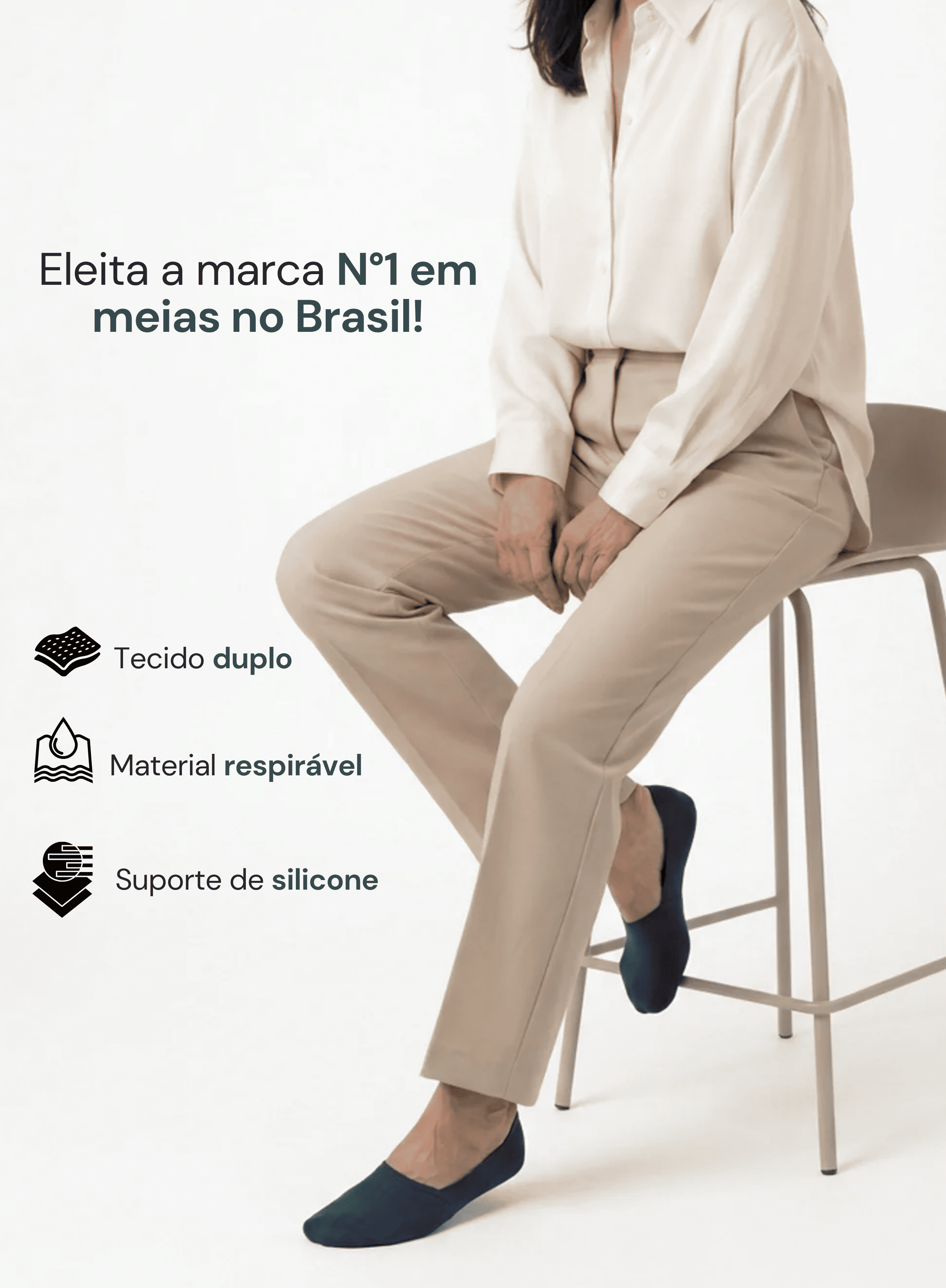 Meia Invisível Anti Odor Bisocks®