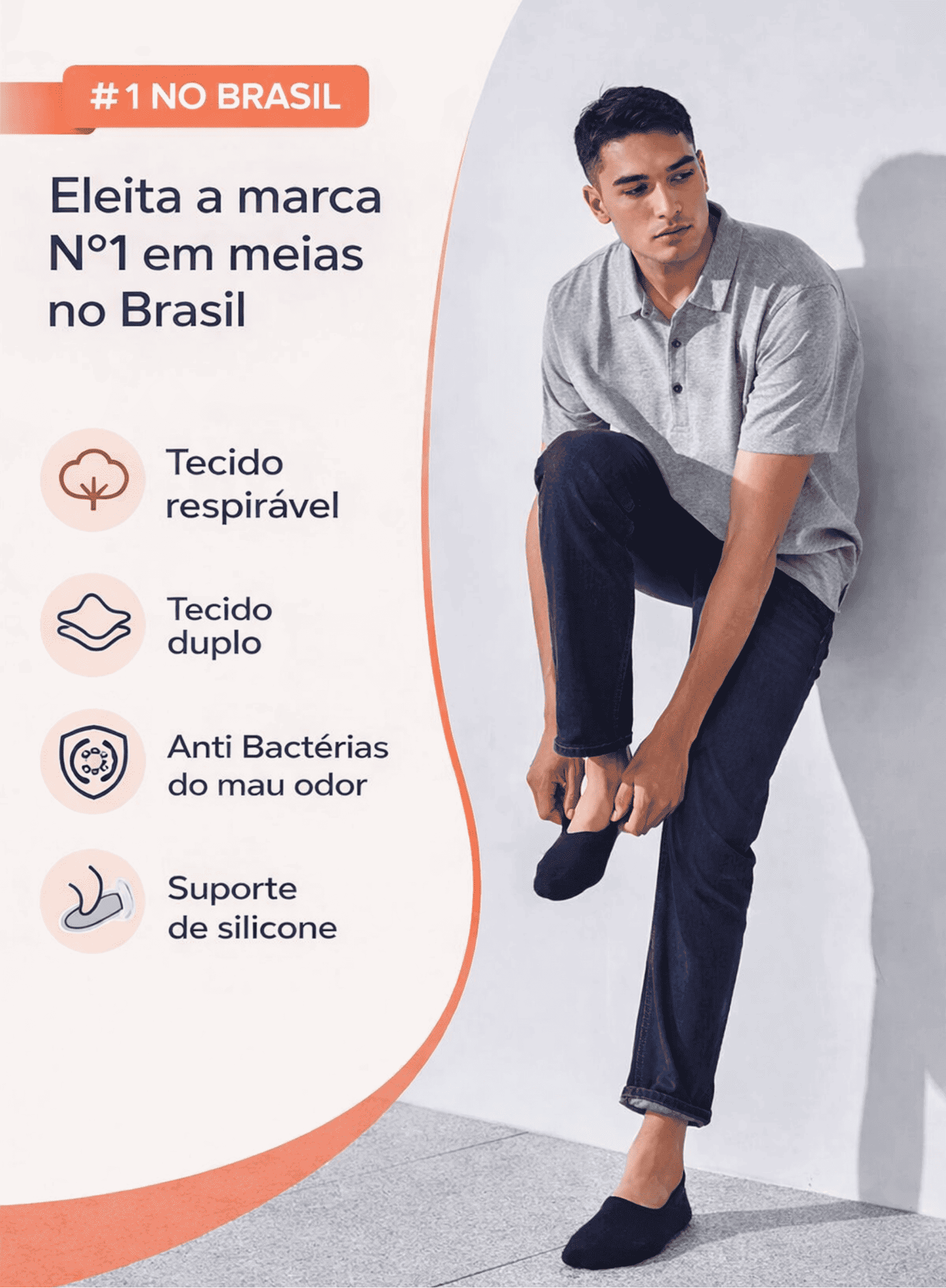 Meia Invisível Anti Odor Bisocks®