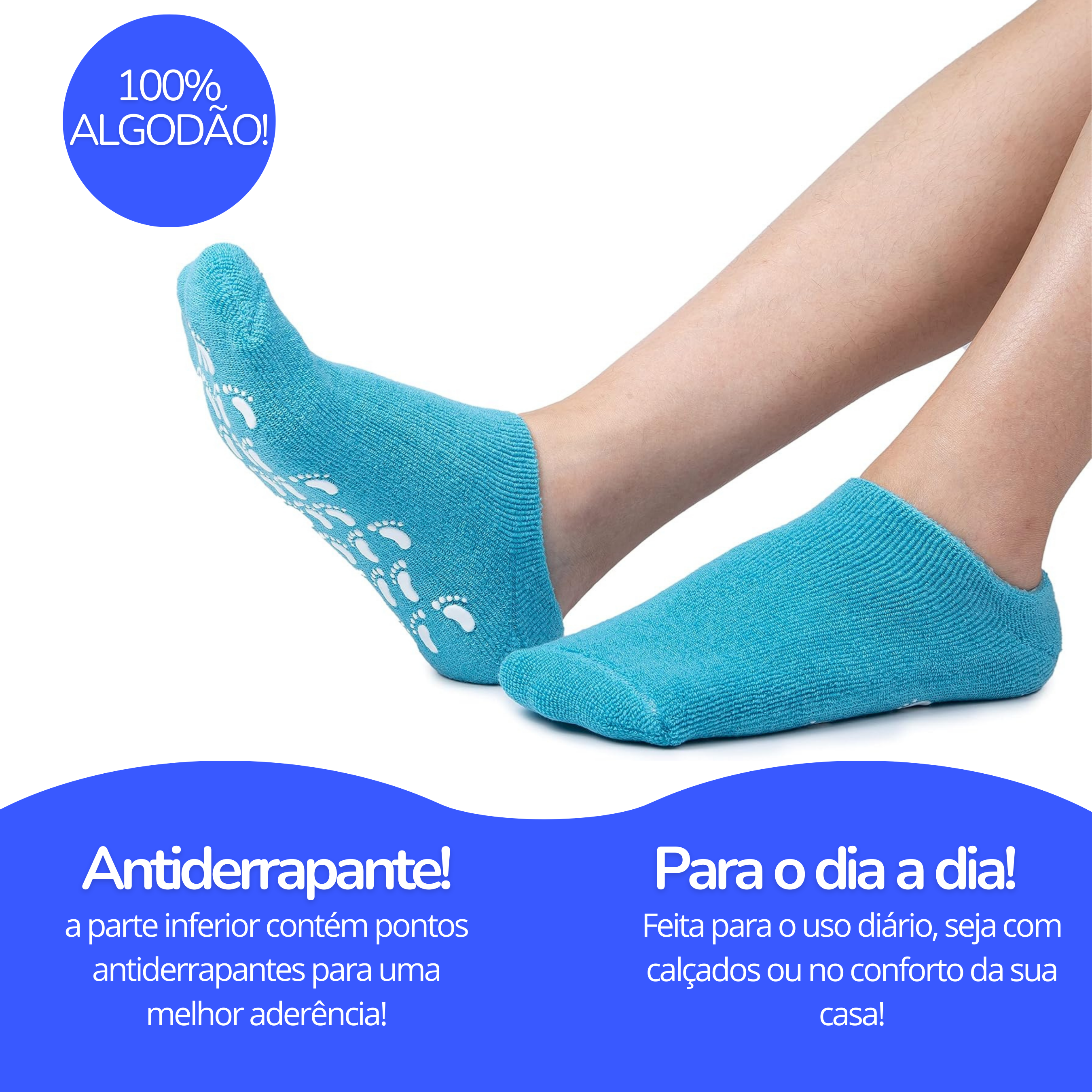 Kit com 2 pares Meia HidraPé® (Compre 1 & Leve 2 Pares)